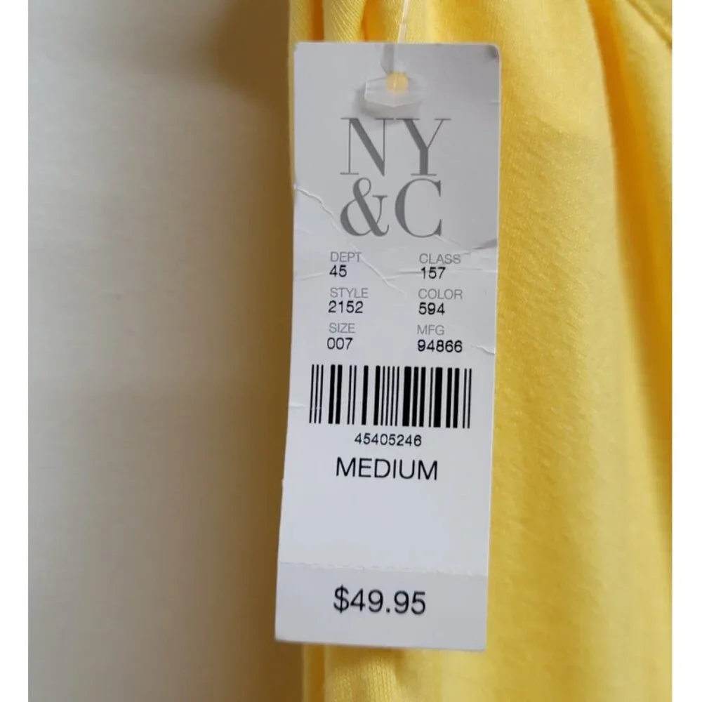 New York & Company yellow halter